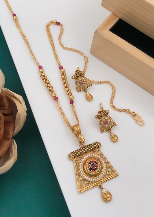 Fantastic Brass Pendant Set