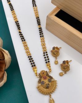 Stunning Mangalsutra With Artificial Stones and Beads