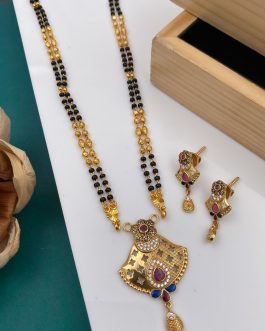 Spectacular Mangalsutra with Gold Plated Brass