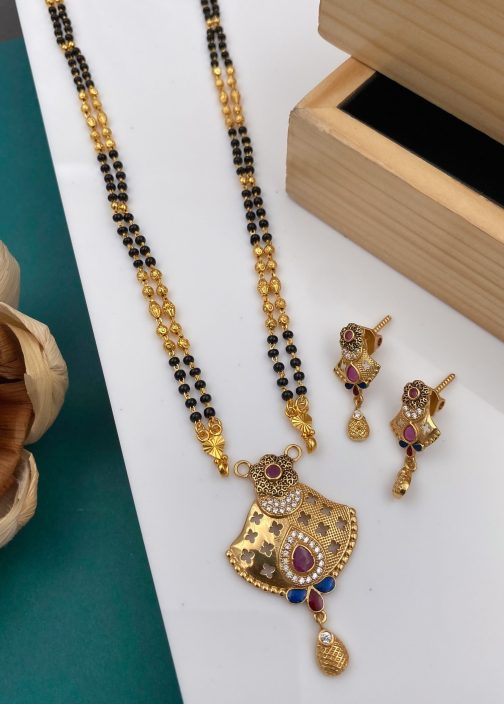 Spectacular Mangalsutra with Gold Plated Brass