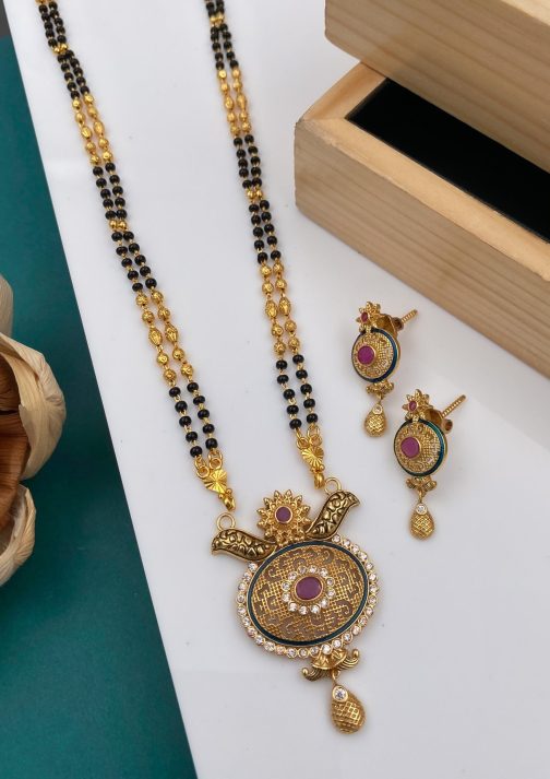 Nice Looking Brass Gold Plated Mangalsutra