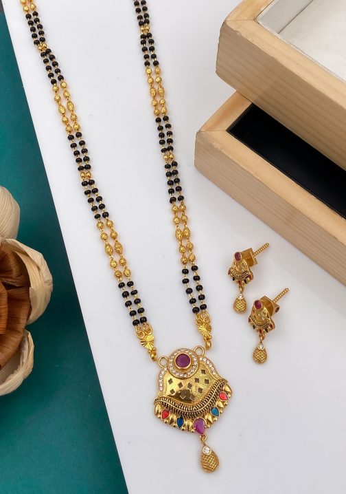 Charming Mangalsutra With Diamonds Chain