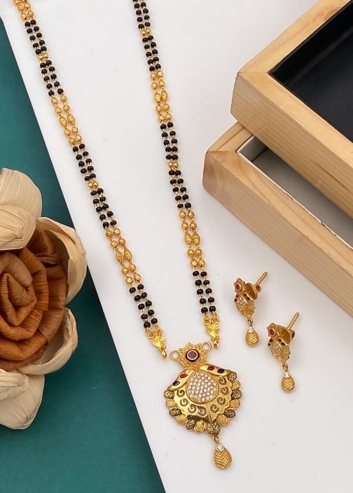 Antique Brass Golden Plated Mangalsutra