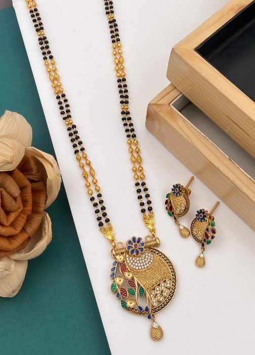 Stunning Stone Designer Mangalsutra