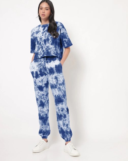 Cotton Blue Track Suit