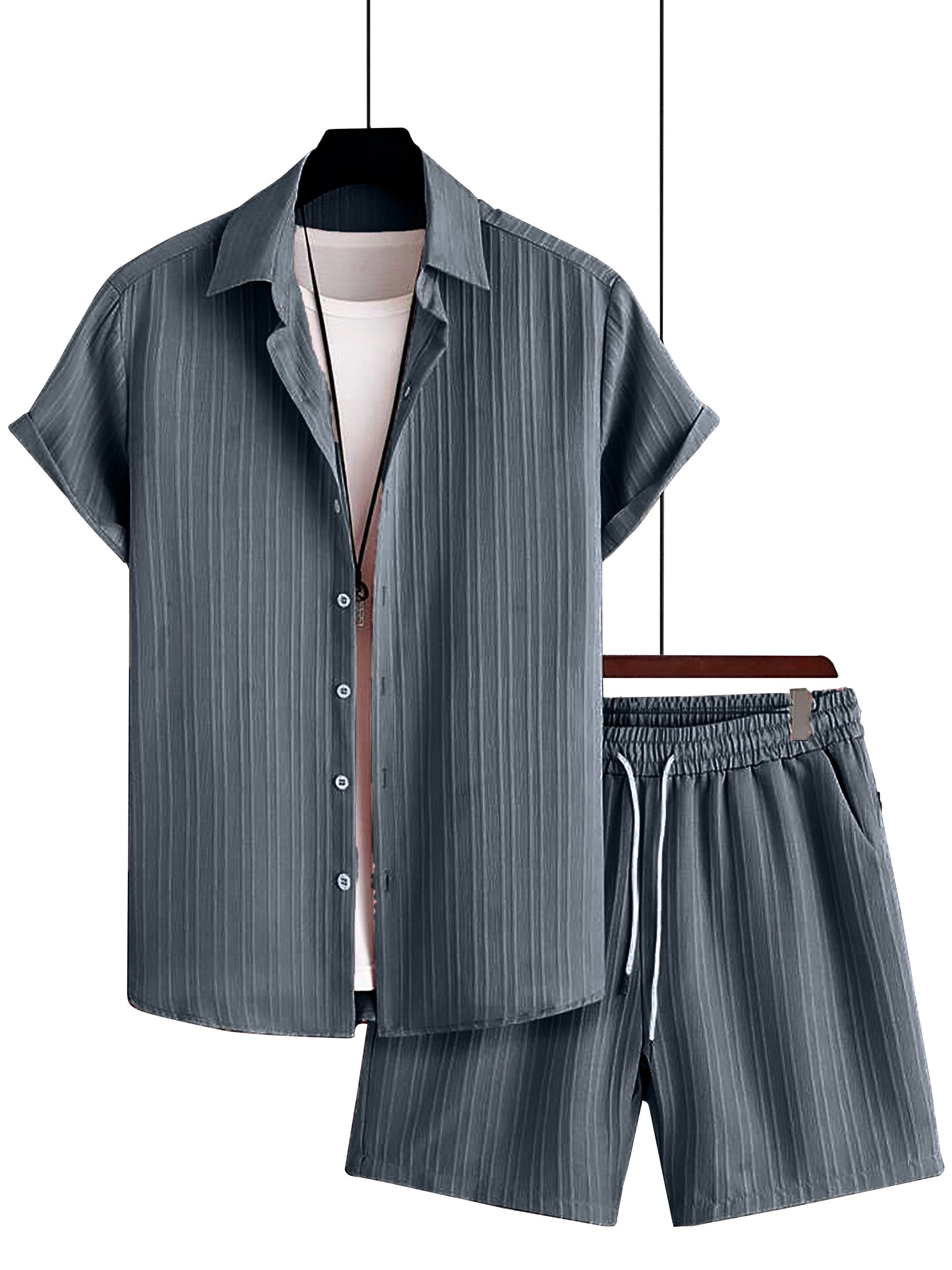 Buy Cream Checks Men Night Suit Set | 100% Cotton | Label Kuhoo