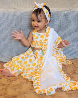 kids white lehenga Choli