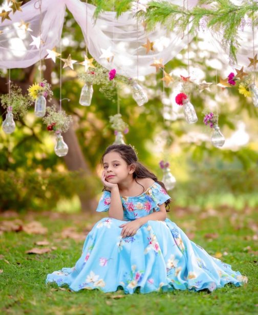 Sky Lehenga Choli For Girl