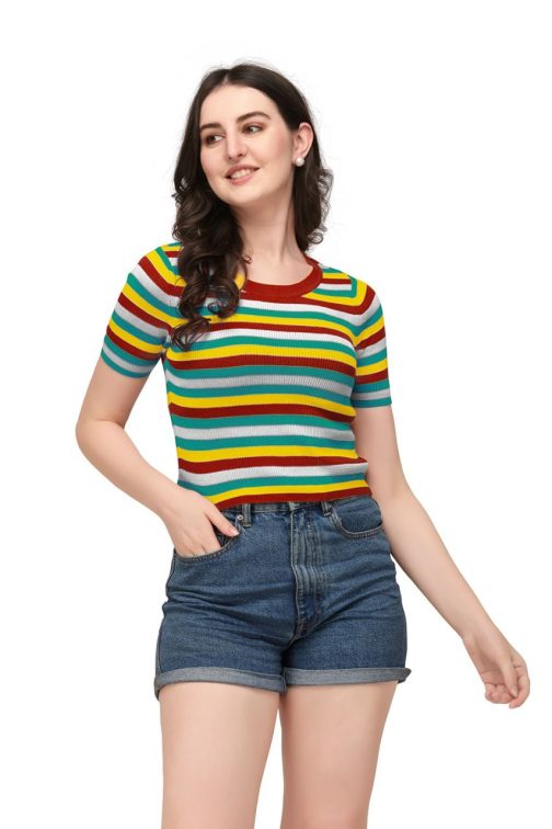 rainbow crop top