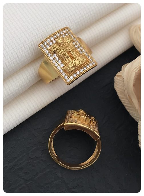 Rastramudra Ring Diamonds For Men
