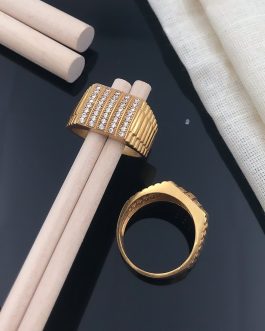 Five Line Ring Diamonds For Men