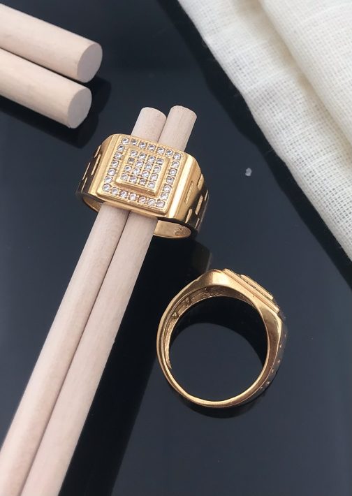 Havan Kund Ring Diamonds For Men