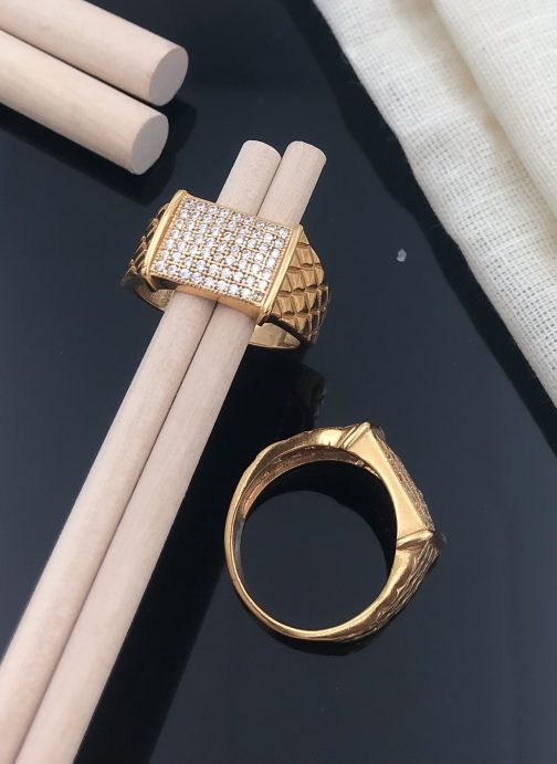 Square Toran Ring Diamonds For Men