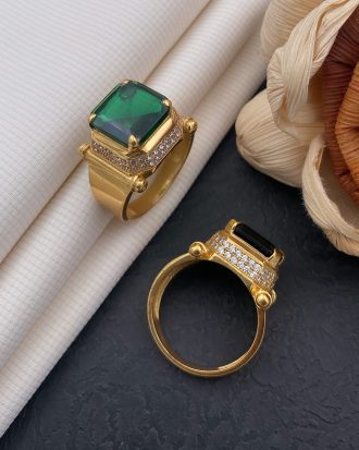 8.4ct Extra-Fine Tourmaline set in backless Pure 22K Gold Statement Ring |  philippespencer