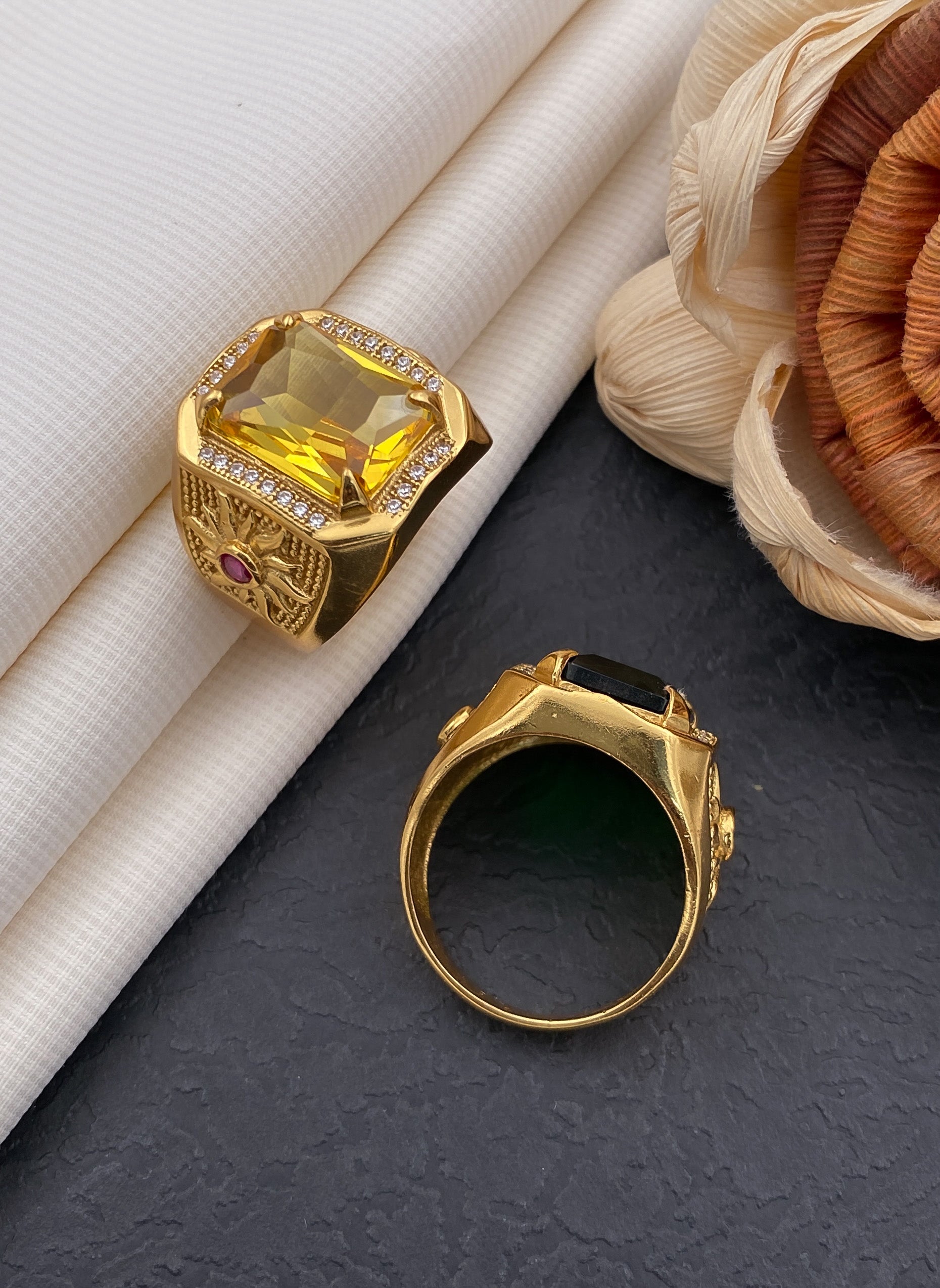 Buy Men's Diamond Ring, 1.4 Ct Round Diamond, Men's Engagement Ring, 14K  Yellow Gold Plated, Men's Wedding Ring, Men's Expensive Ring, Mens Gift  Online in India - Etsy