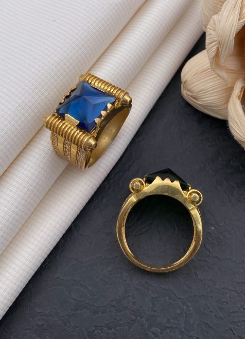 Prince Blue Stone Ring Diamonds For Men