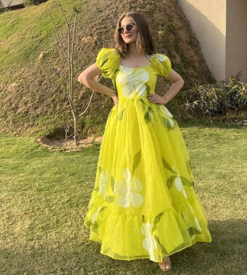 Yellow Floral Gown