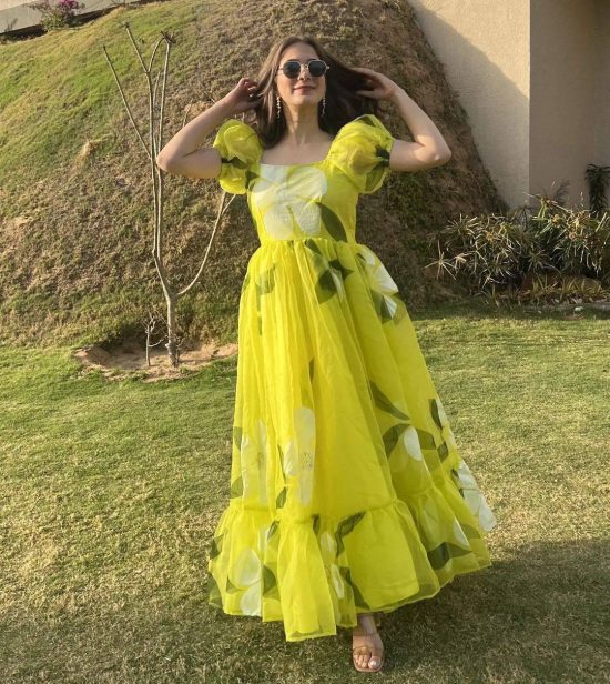 Yellow Floral Gown