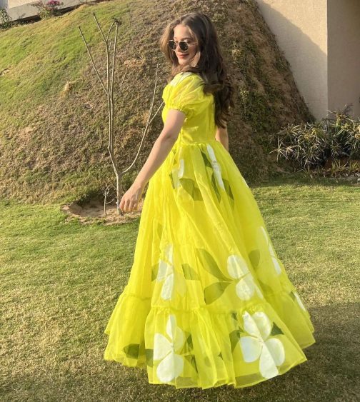 Yellow Floral Gown