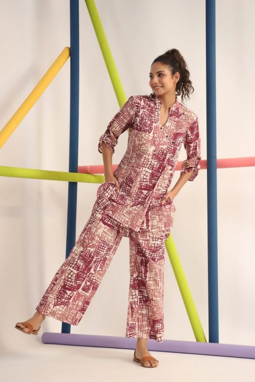 Precious Printed Cotton Top and Plazzo Set