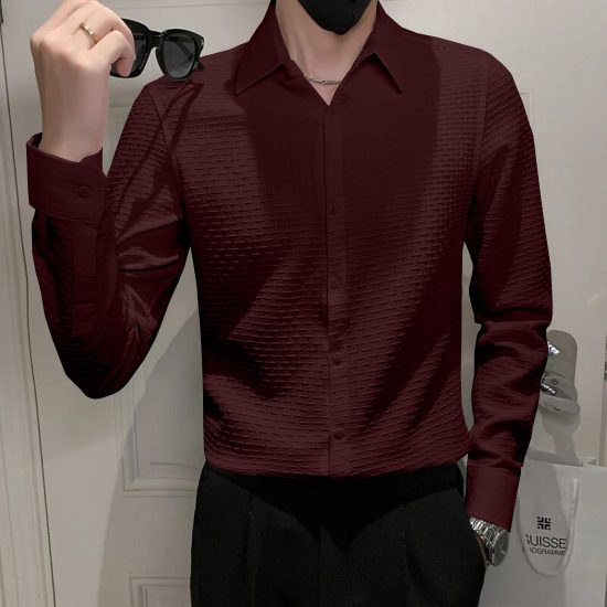 Full Sleeve Maroon Shirt