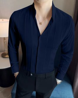 Striped Blue Full Sleeve Shirt
