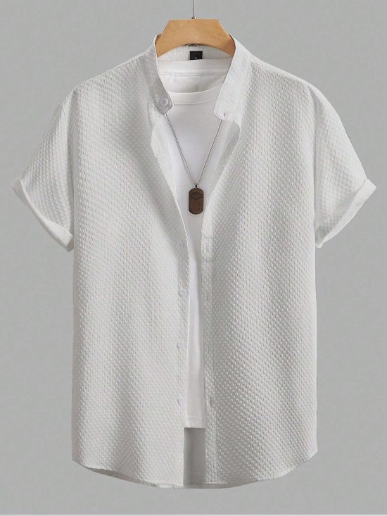 Half Sleeve White Shirt