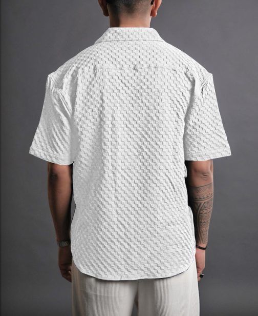 Textured White Shirt