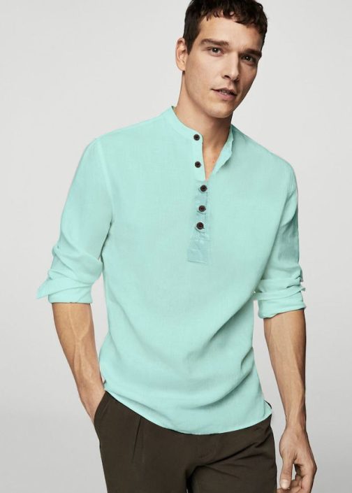 Classic Collar Sky Blue Shirt