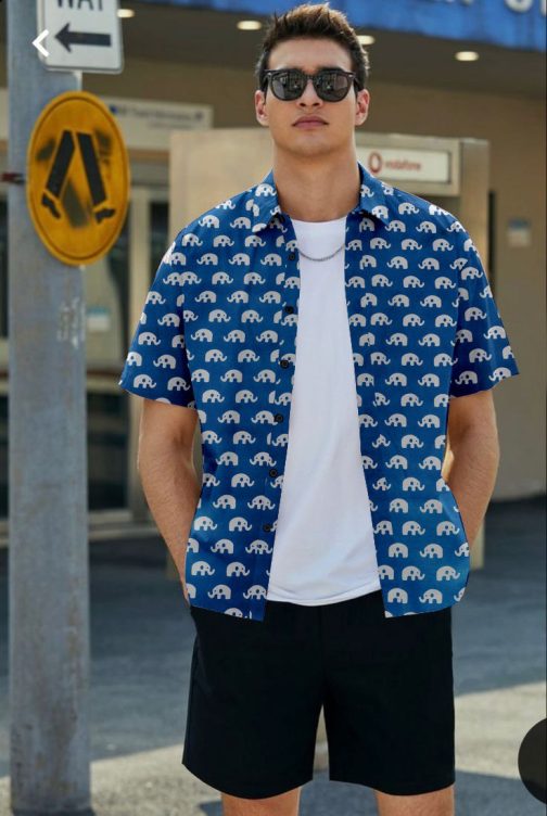 Blue Regular Fit Shirt