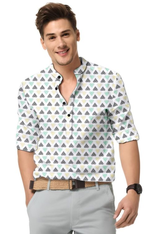 White Cotton Classic Collar Shirt