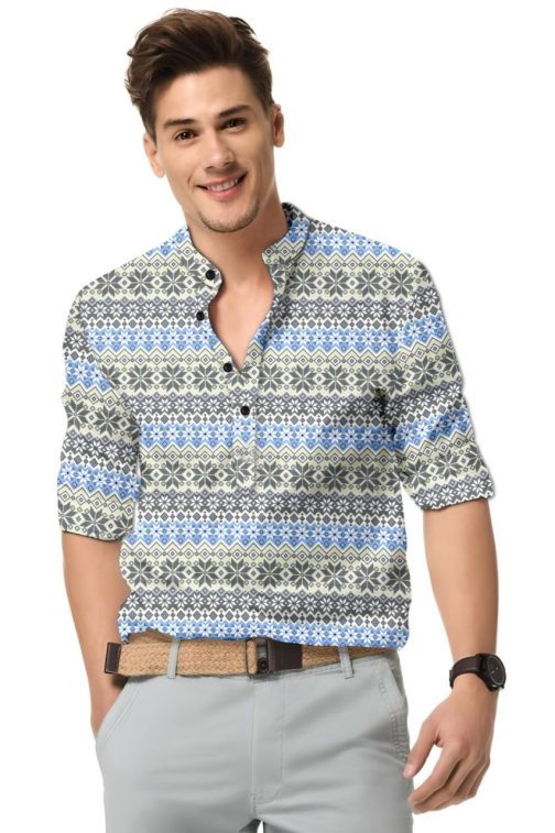 Ethnic Design Cotton Shirt