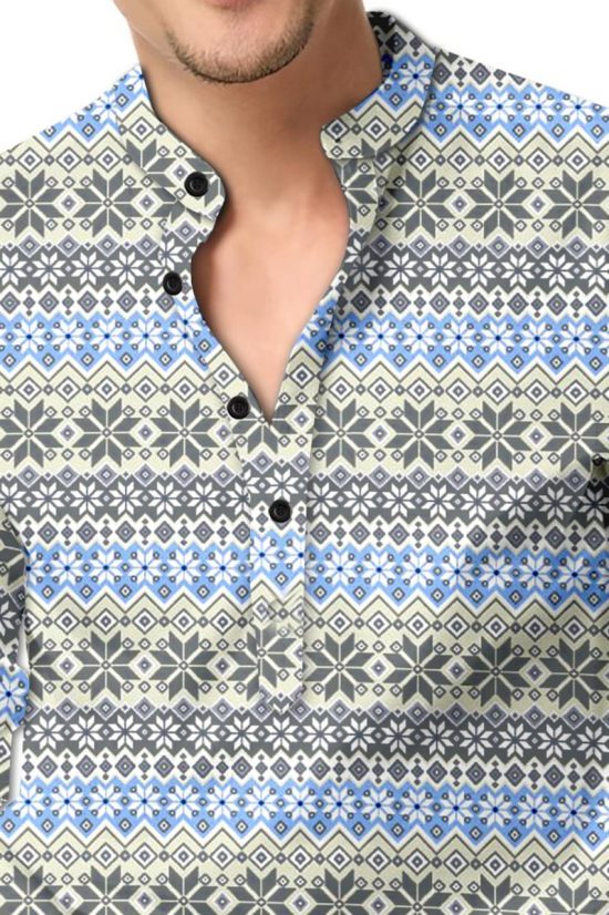 Ethnic Design Cotton Shirt