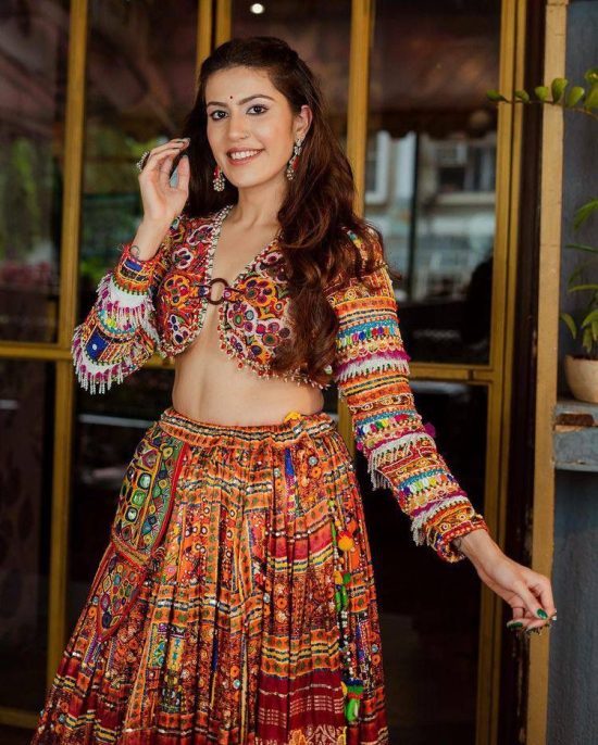 Designer Maroon Silk Lehenga Choli