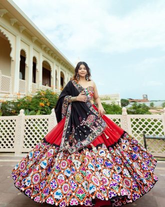 Beautifully Mirror Crafted Lehenga