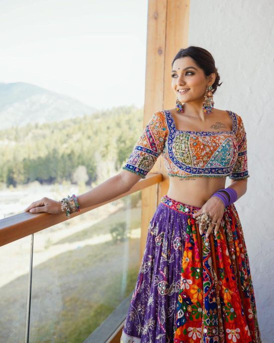 Navratri Designer Multicolor Lehenga Choli