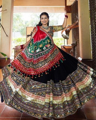 Real Mirror Navratri Designer Lehenga Choli Set