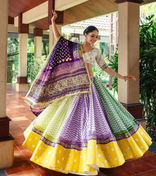 Mirror Work Lehenga Choli