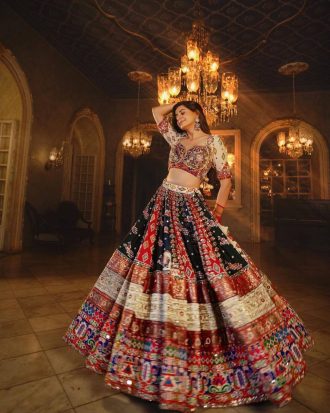 Digital Print Navratri Lehenga Choli Set