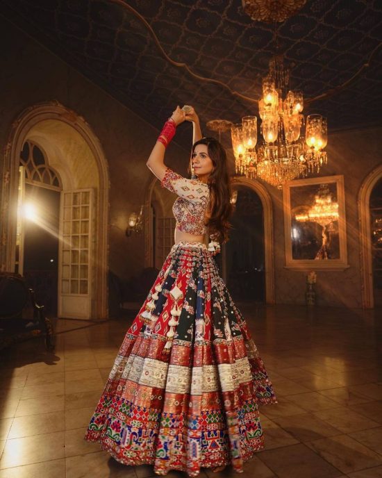 Digital Print Navratri Lehenga Choli Set