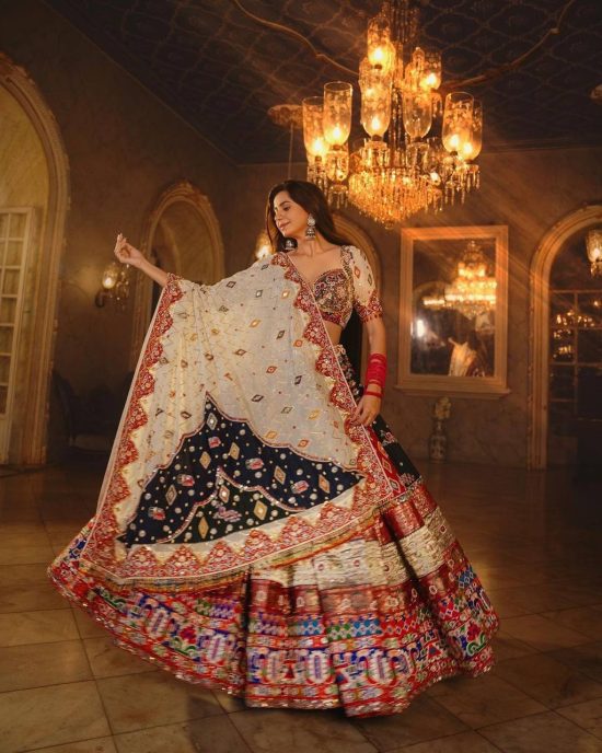 Digital Print Navratri Lehenga Choli Set