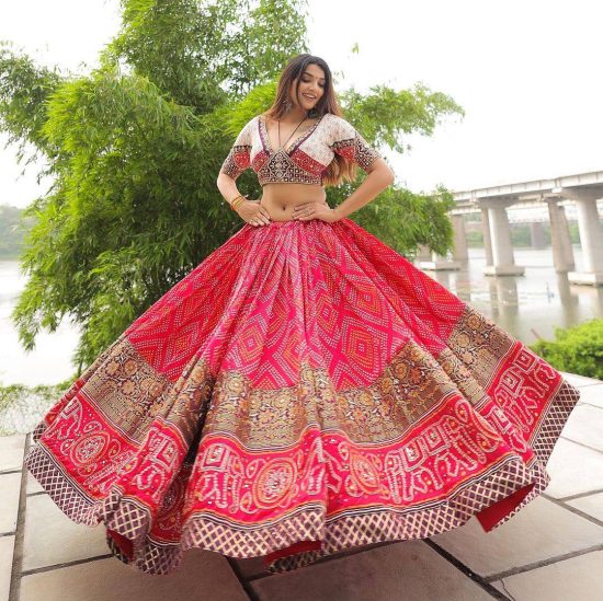 Real Mirror Navratri Lehenga Choli