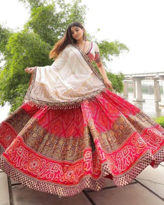 Real Mirror Navratri Lehenga Choli