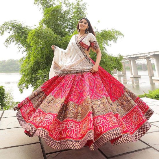 Real Mirror Navratri Lehenga Choli