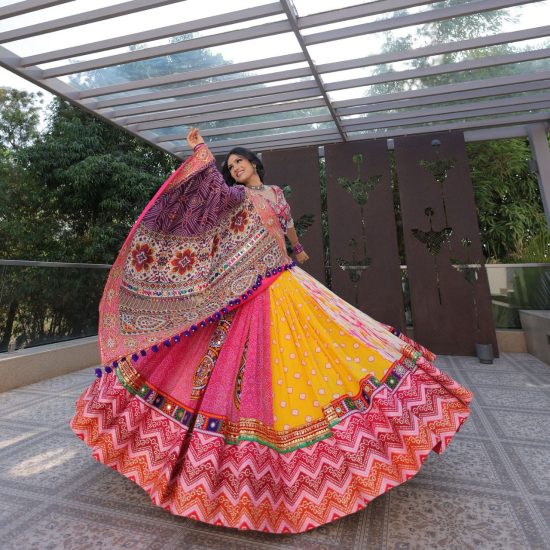 Multi Color Designer Cotton Lehenga Choli