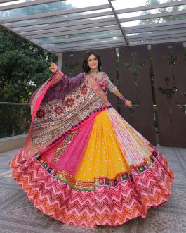 Multi Color Designer Cotton Lehenga Choli