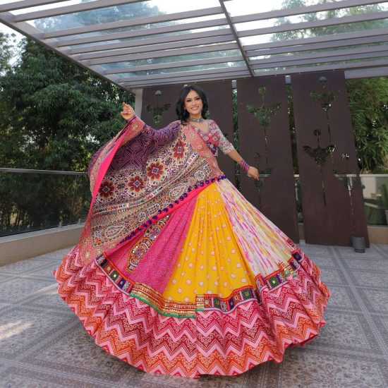 Multi Color Designer Cotton Lehenga Choli