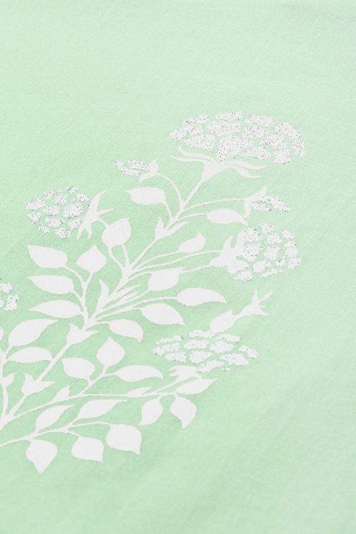 Sea Green Cotton Ethnic Motifs Kurta Set - Image 3