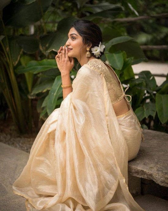 Golden Silk Saree