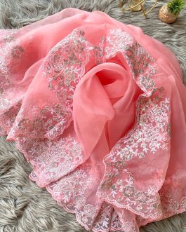 Floral Embroidered Saree